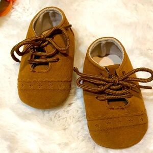 Faux Leather Baby Booties